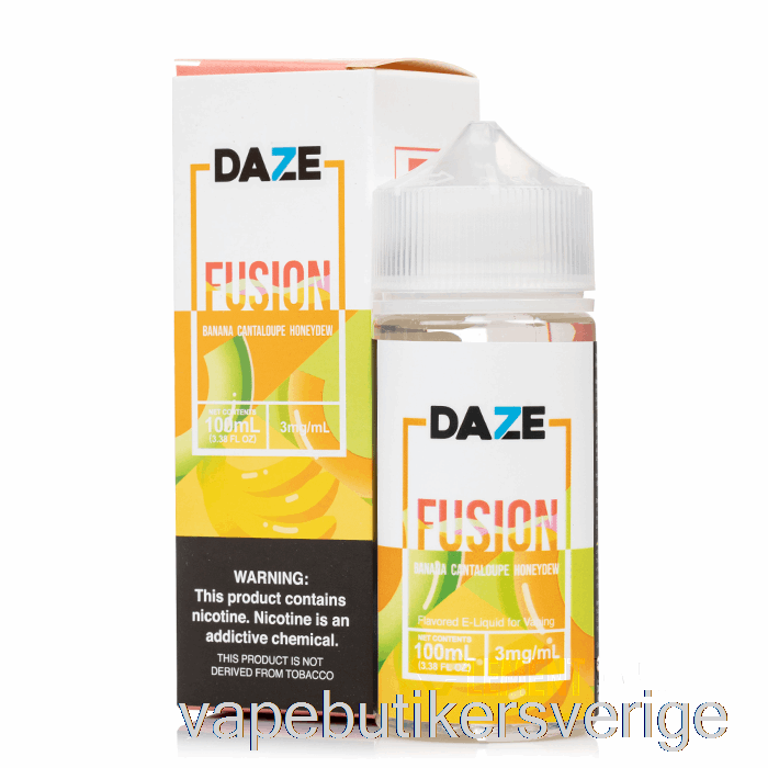 Vape Sverige Banan Cantaloupe Honungsdagg - 7 Daze Fusion - 100ml 0mg